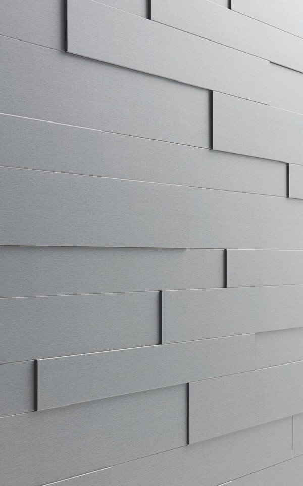 Sieninė panelė Aluminium metallic SP300 4080
